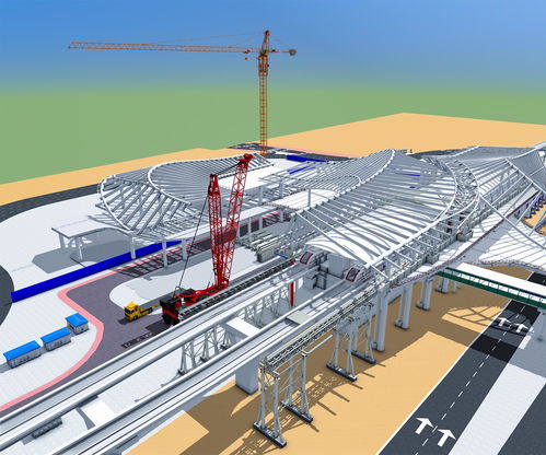 深圳大运综合交通枢纽进入地上钢结构施工阶段